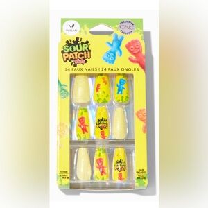 New Sour Patch Vegan Faux Nail Set Fake Nails